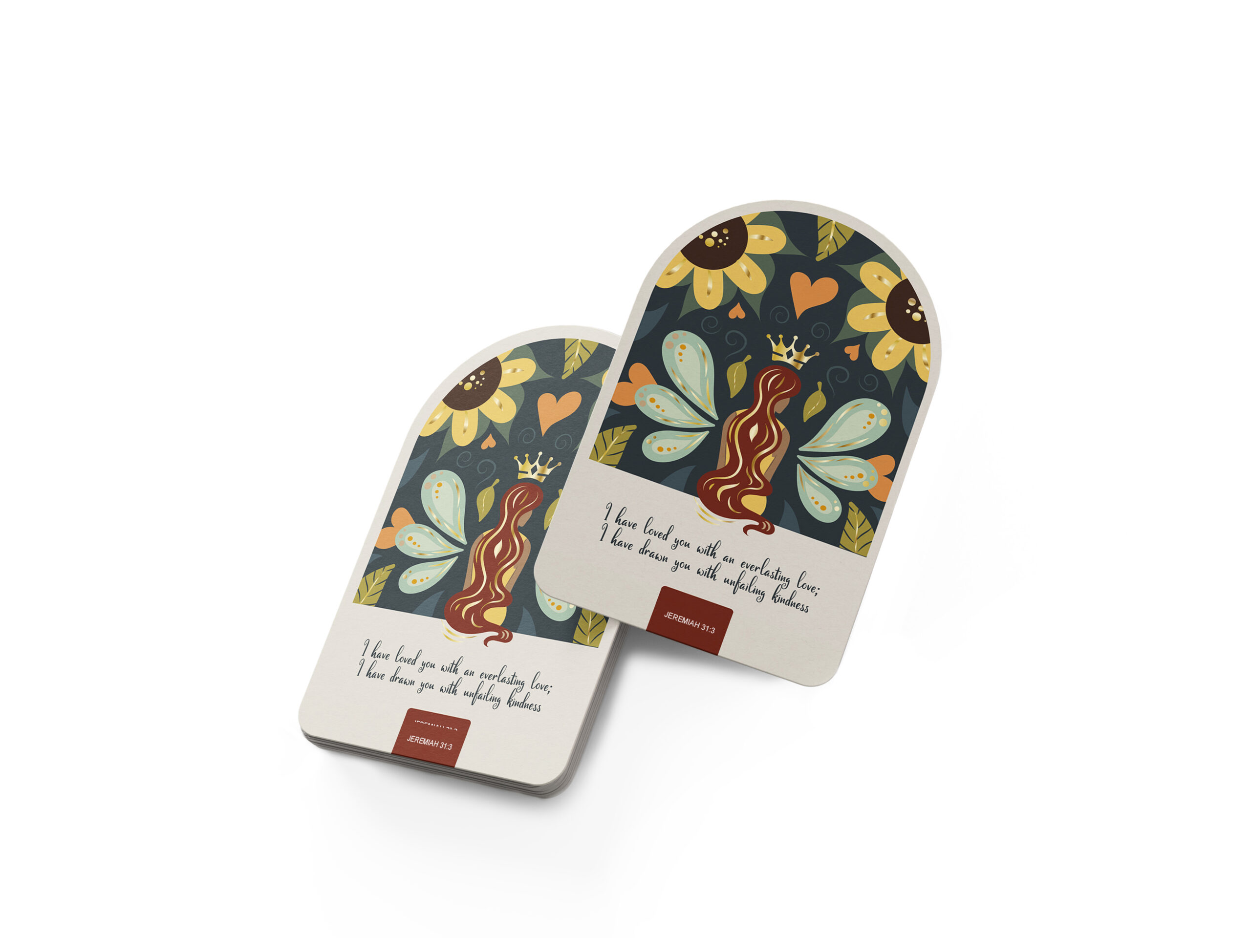 Set van 5 luxe wenskaarten (Engels)